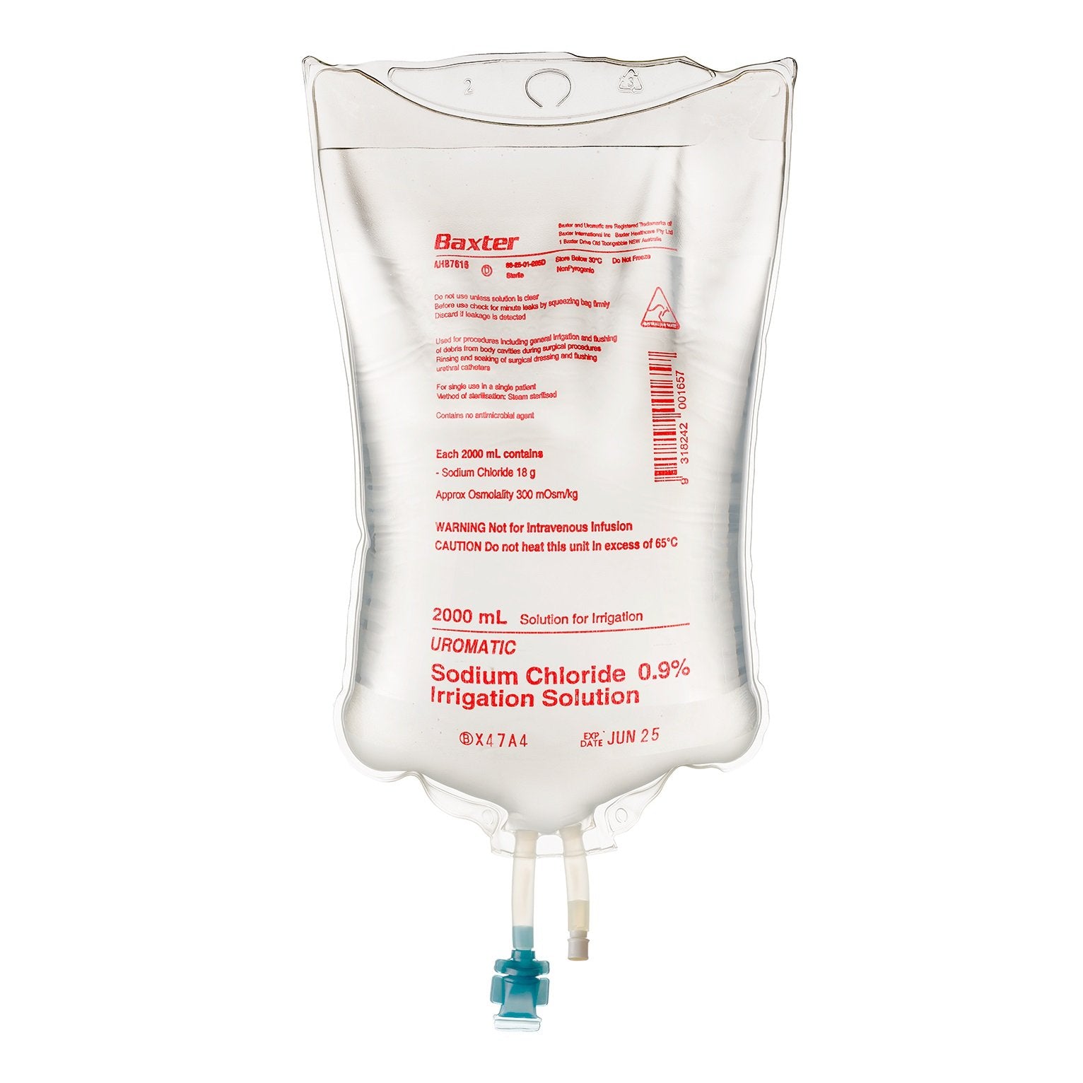 Sodium Chloride for Irrigation 0.9% 2000ml - Carton (6)