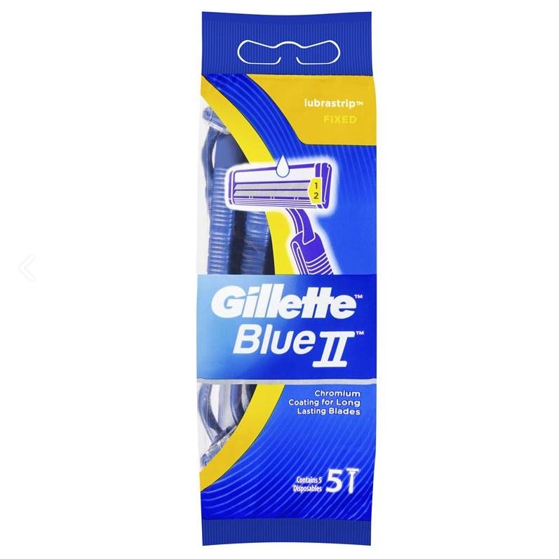 Gillette II Sensitive Razors Blue - Packet (5)