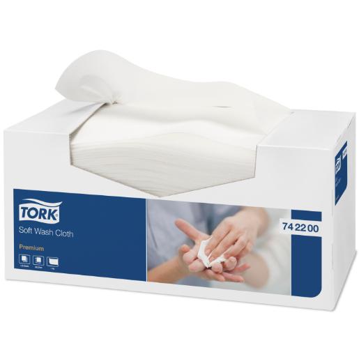 Tork Soft Wash Cloth 30cm x 32cm - Carton (135x8)