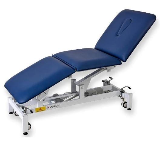 LOGIFORM Deluxe 3 Section Full Electric Treatment Couch Navy Blue
