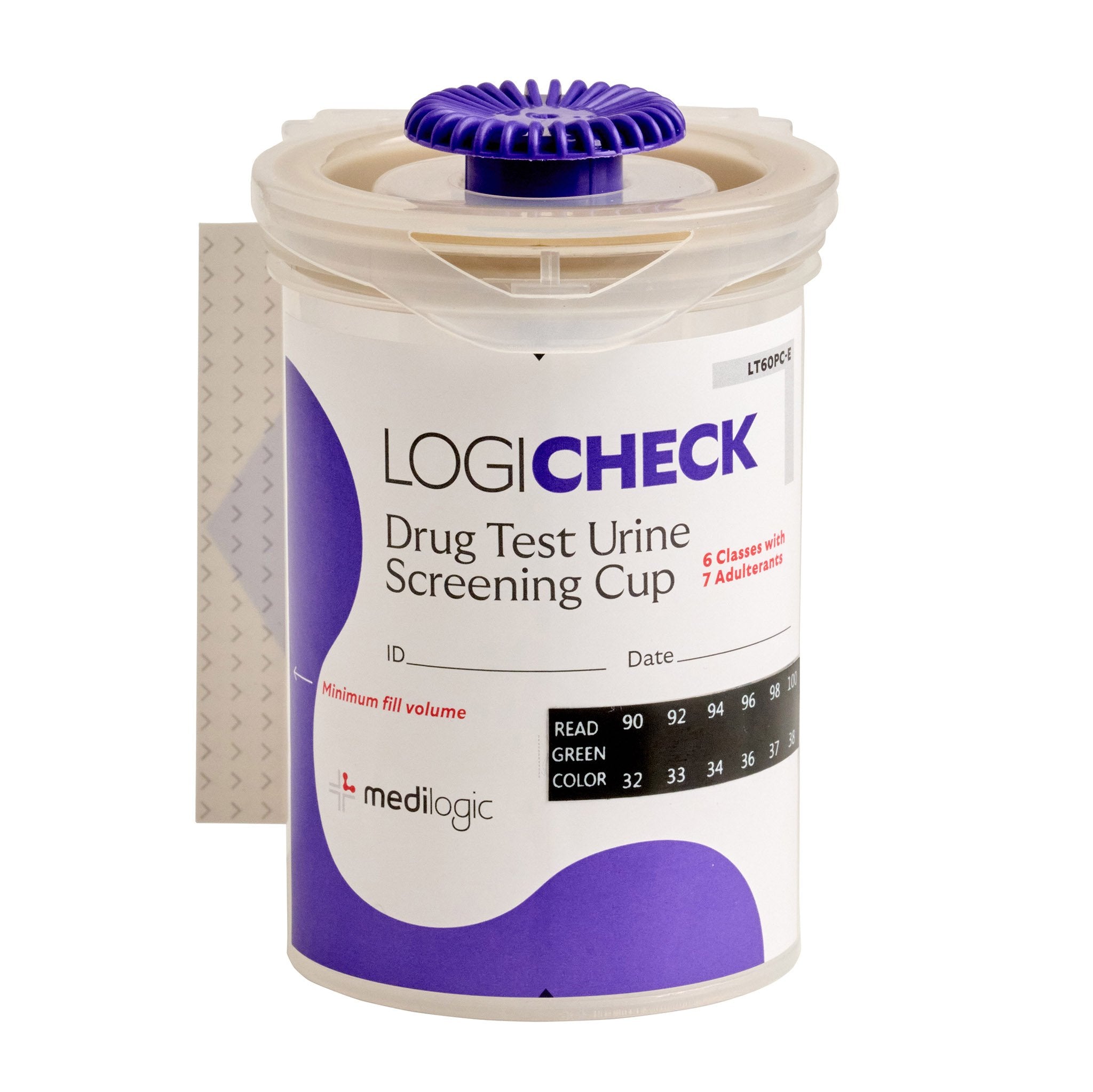 LOGICHECK Drug Test Urine Screening Cup (6 Classes) - Carton (25)