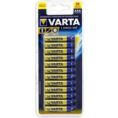 AAA Alkaline Batteries (PX2400) - 24 Pack Varta
