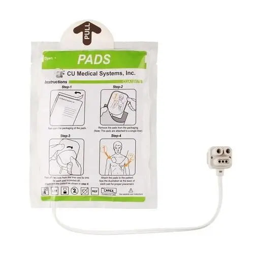 Adult Defibrillator Pads to suit IPAD SP1 CU Medical Systems