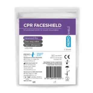 AeroShield CPR Face Shield Disposable - Each Aero Healthcare