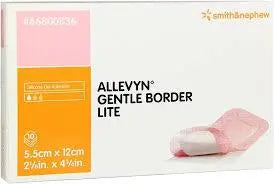 Allevyn Gentle Border Lite 5.5cm x 12cm - Box (10) Smith & Nephew