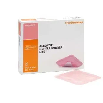 Allevyn Gentle Border Lite 5cm x 5cm - Box (10) Smith & Nephew