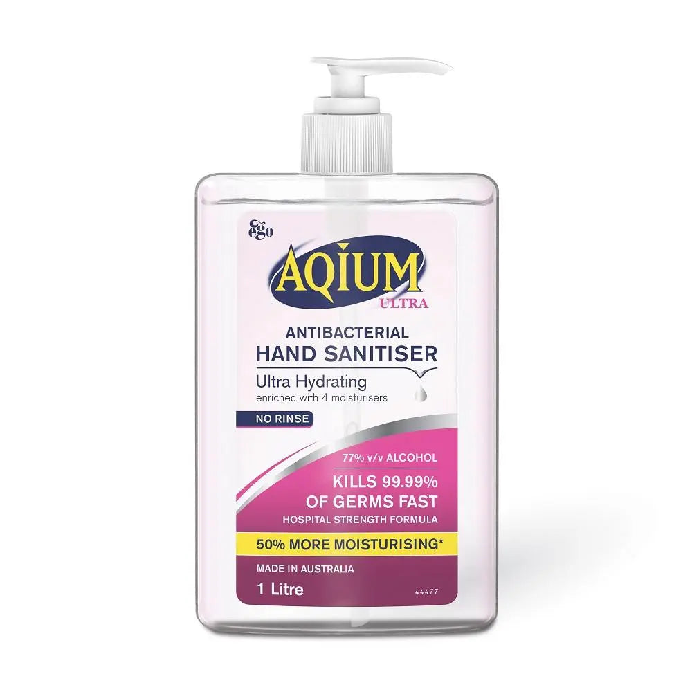 Aqium Ultra Hand Sanitiser 1L - Each Ego