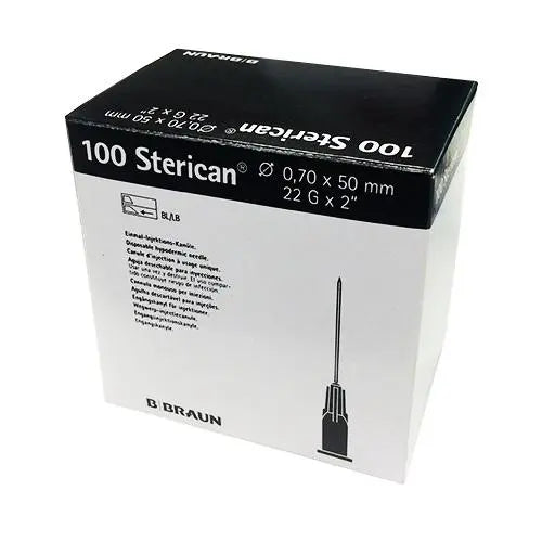 B Braun Sterican 22G x 50mm Needle - Box (100) B.Braun