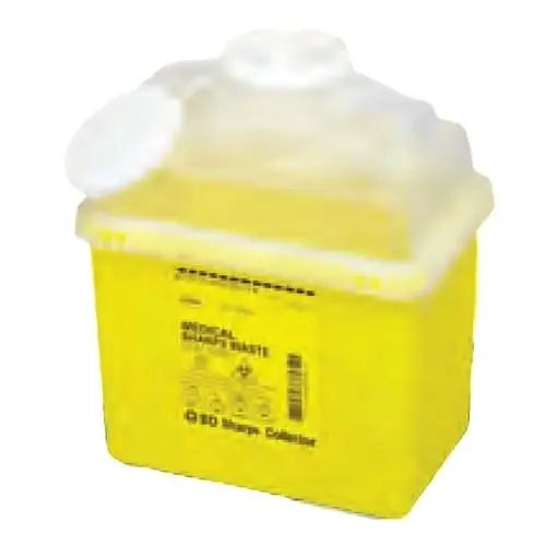 BD Sharps Collector 7.6L Nestable Fluted Top 250 x 280 x 165- Each BD