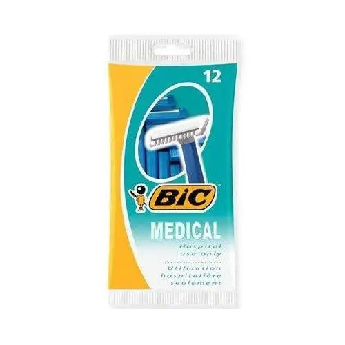 BIC Medical Prep Shaver Single Blade Razor - Pack (12) BIC