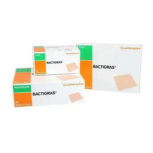 Bactigras 10cm x 10cm - Box (10) Smith & Nephew