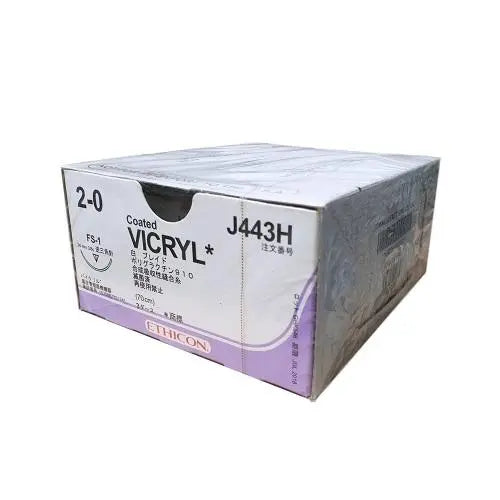 Vicryl 4/0 Suture Undyed 70cm 19mm FS-2 R/C - Box (36) Ethicon