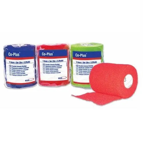 CO-PLUS Bandage 7.5cm x 3m (6.3m) Colour Pack - Case (24) Essity