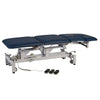 Medilogic Deluxe Electric Ultrasound/Cardiology Couch with Dropaway Side - Navy Blue Medilogic