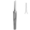 Castroviejo Iris Eye Forceps Straight 1x2 Teeth 9cm ARMO Armo