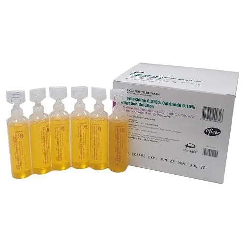 Chlorhexidine 0.015% Cetrimide 0.15% 30ml - Box (30) (F000012998) Pfizer