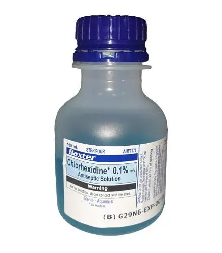 Chlorhexidine 0.1% 100mL - Each Baxter