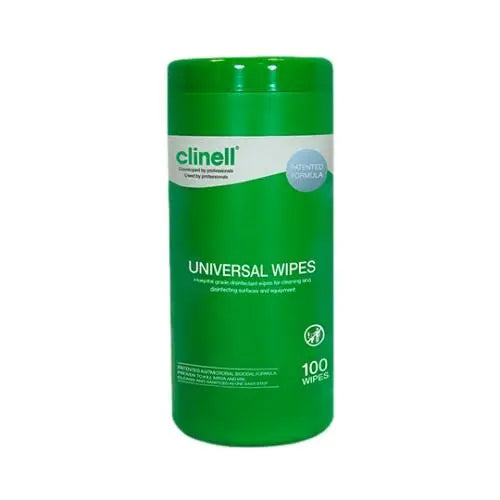 Clinell Universal Wipes Tub 100 - Carton (8) Clinell