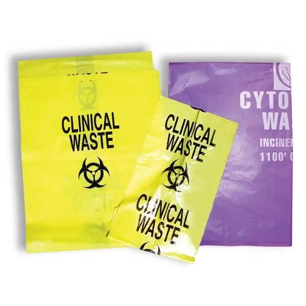 Clinical Waste Bags 27L (51cm x 66cm) - Pack (200) Clinical Waste