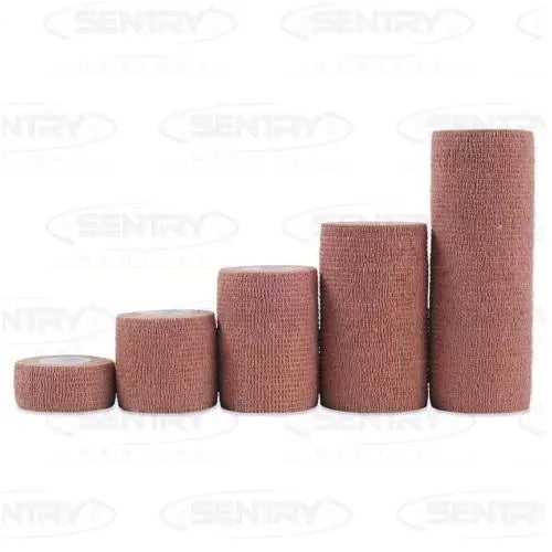 Co-Wrap Cohesive Bandage Tan 5cm x 4.5m (Stretched) - Each Sentry Medical