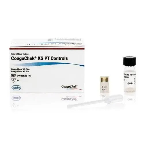 CoaguChek® XS PT Test Strips Controls - Box (4) Roche