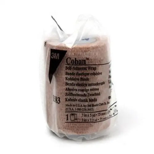 Coban Self-Adherant Cohesive Bandage Tan 15cm x 2m - Each 3M