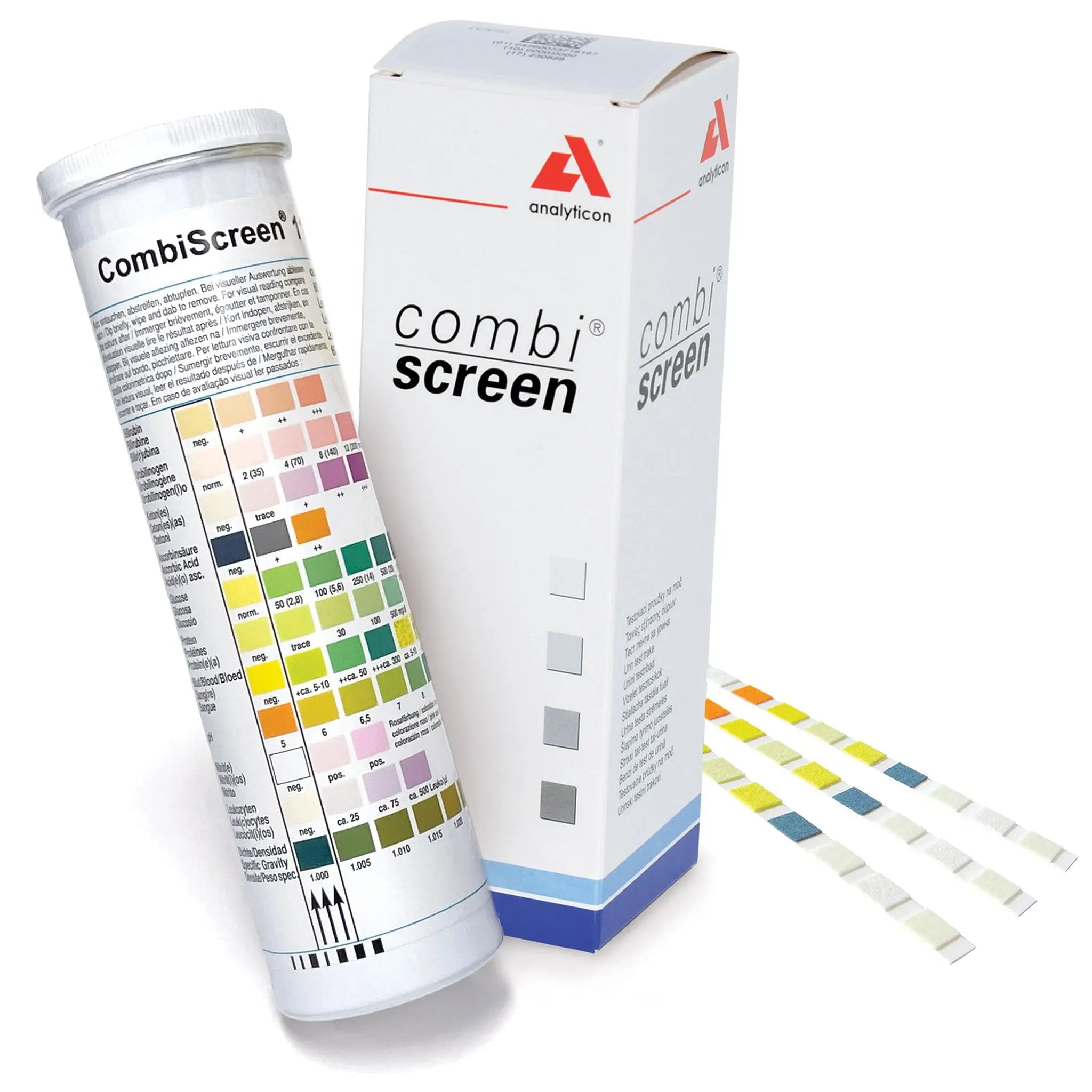 CombiScreen PLUS 11SYS Urinalysis Strips Can (150) Analyticon