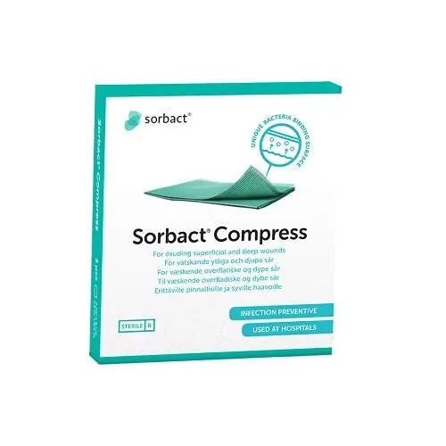 Cutimed Sorbact Compress Dressing (Swab) 4cm x 6cm (S98128) - Box (40) Sorbact