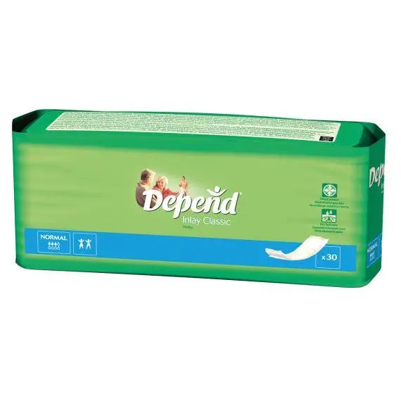 Depend Booster Inserts - Carton (30x6) Depend