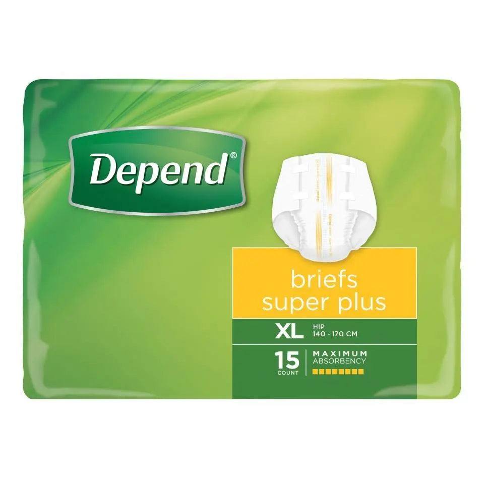 Depend Briefs Super Plus XL - Carton (15x4) Depend