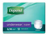 Depend Super Unisex Underwear Extra Large - Carton (12x4) Depend