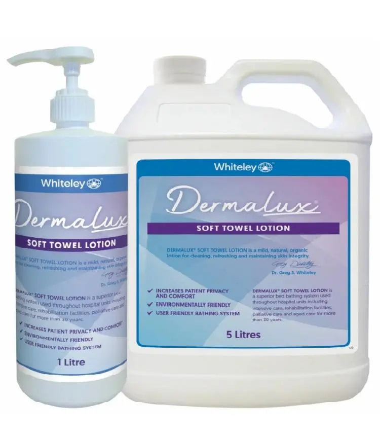 Dermalux Soft Towel Bath Lotion 1L - Carton (12) Whiteley