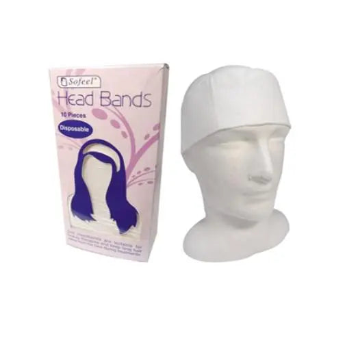 Disposable Cotton Cloth Headband - Pack (50) Sofeel