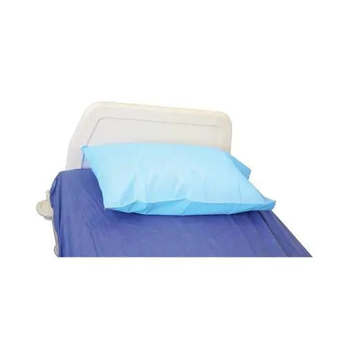 Disposable Pillow Case with Flap - Light Blue 75cm x 50cm with 10cm flap - Box (200) Haines