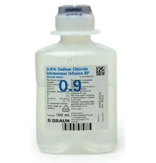 Ecoflac Sodium Chloride 0.9% IV 100ml - Box (20) Ecoflac