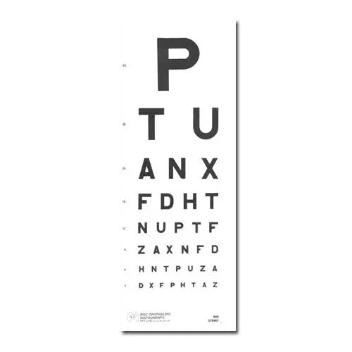 Eye Chart - 6m Direct BOC Instruments