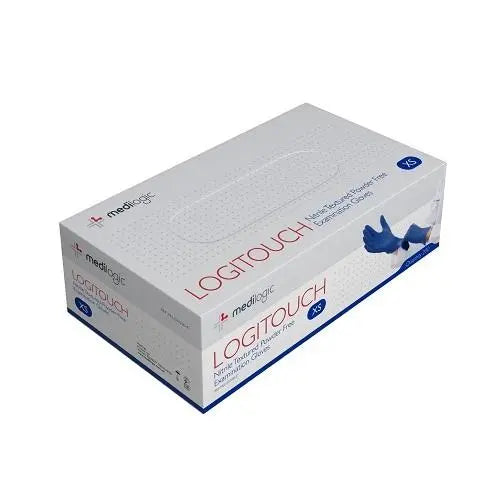 LOGITOUCH Nitrile Blue P/F Examination Gloves - Extra Large - (Carton 2000) Medilogic