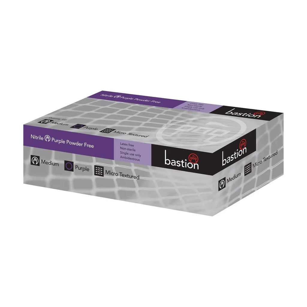 Bastion Nitrile  Glove P/F Purple Cytotoxic Large - Carton (1000) Bastion