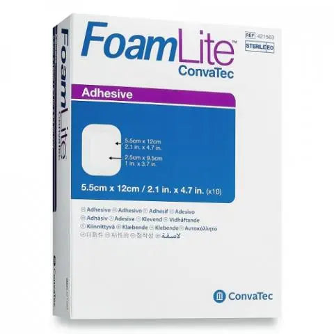 FoamLite Adhesive Dressing 10cmx20cm - Box (10) Convatec