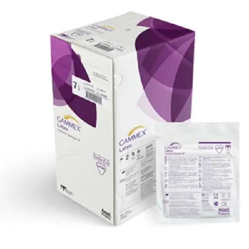 GAMMEX®Latex Powder Free Surgical Gloves #6.5 - Box (50 Pairs) Ansell