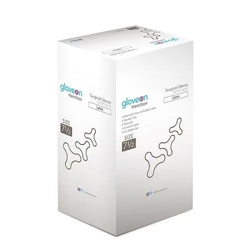 GloveOn Hamilton Sterile Latex Powder Free Gloves Size 7.0 - Box (50) MUN