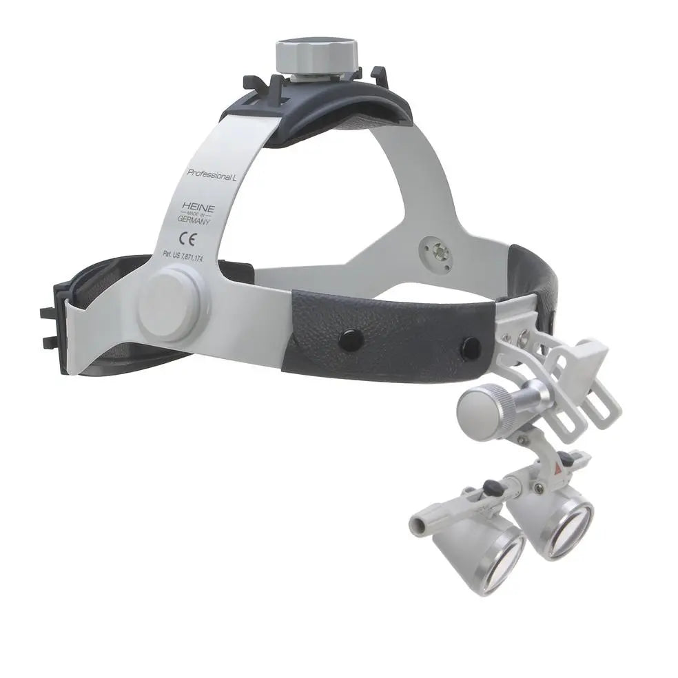 HEINE Binocular Loupe HR 2.5x Set 340mm + i-View on Professional Headband HEINE