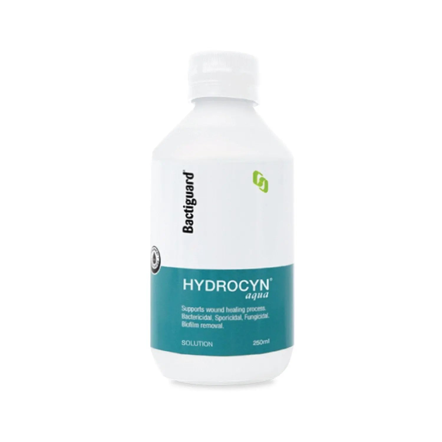 Hydrocyn Aqua Antimicrobial Wound Solution 250ml Bottle - Each Bactiguard