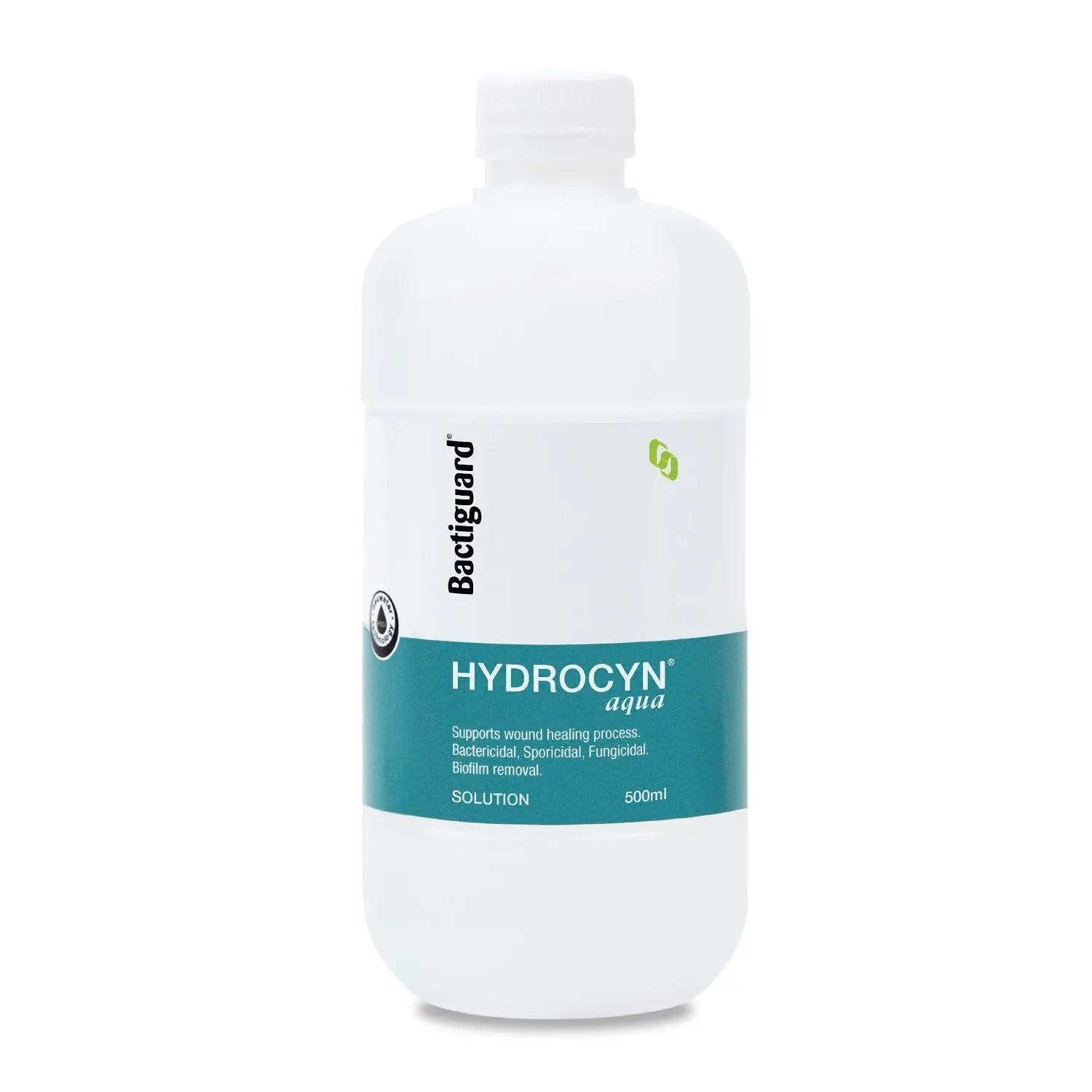 Hydrocyn Aqua Antimicrobial Wound Solution 500ml Bottle - Each Bactiguard