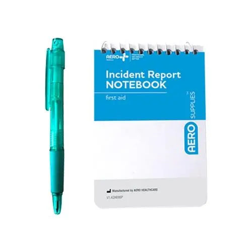 Incident Report Notepad and Pen 7.5 x 11.5cm - Each Aero Healthcare