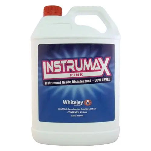 Instrumax Pink Instrument Grade Disinfectant 5L - Carton (2) Whiteley