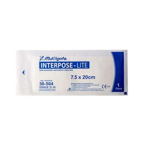 Interpose Lite 7.5cm x 20cm Dressing Sterile - Box (100) Multigate