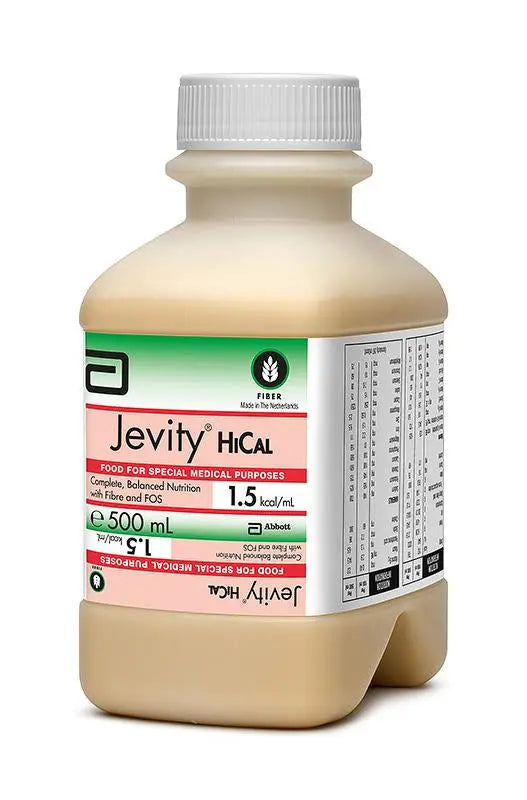 Jevity HiCal Unflavoured 500ml Ready to Hang Bottles - Carton (8) Abbott