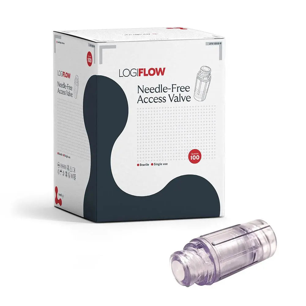 LOGIFLOW Needle-Free Access Valve - Box (100) Medilogic