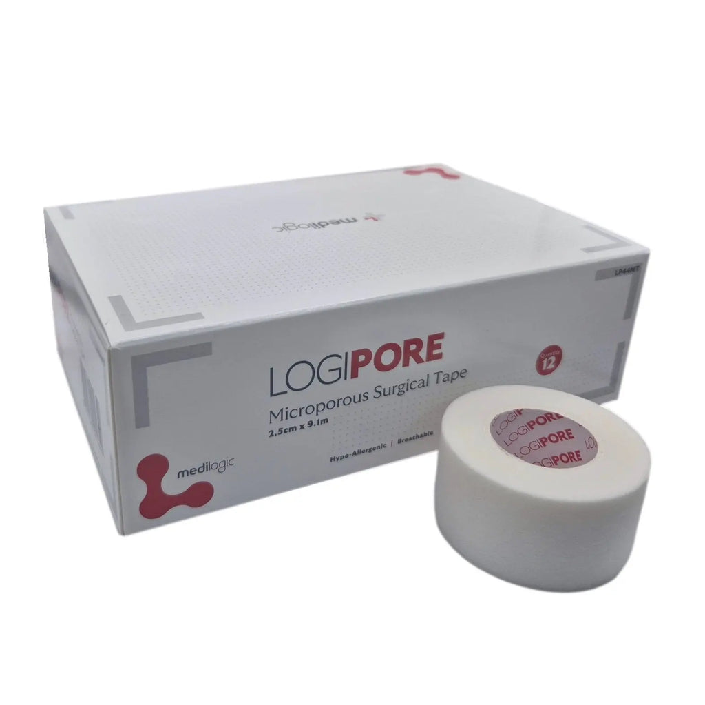 LOGIPORE Microporous Surgical Tape 2.5cm x 9.1m - Box (12) Medilogic